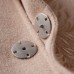 Fine pink Woolen Coats Women oversized long sleeve medium length jackets embroidery coats