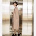 Fine pink Woolen Coats Women oversized long sleeve medium length jackets embroidery coats